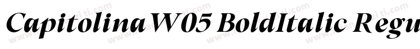 CapitolinaW05 BoldItalic Regular字体转换